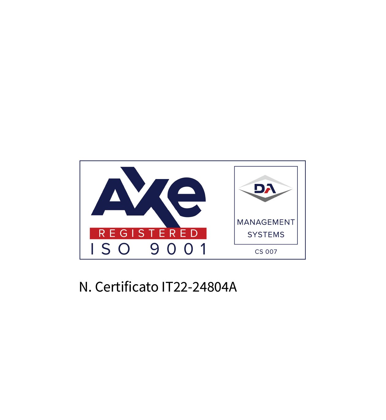 CERTIFICAZIONE ISO 9001:2015